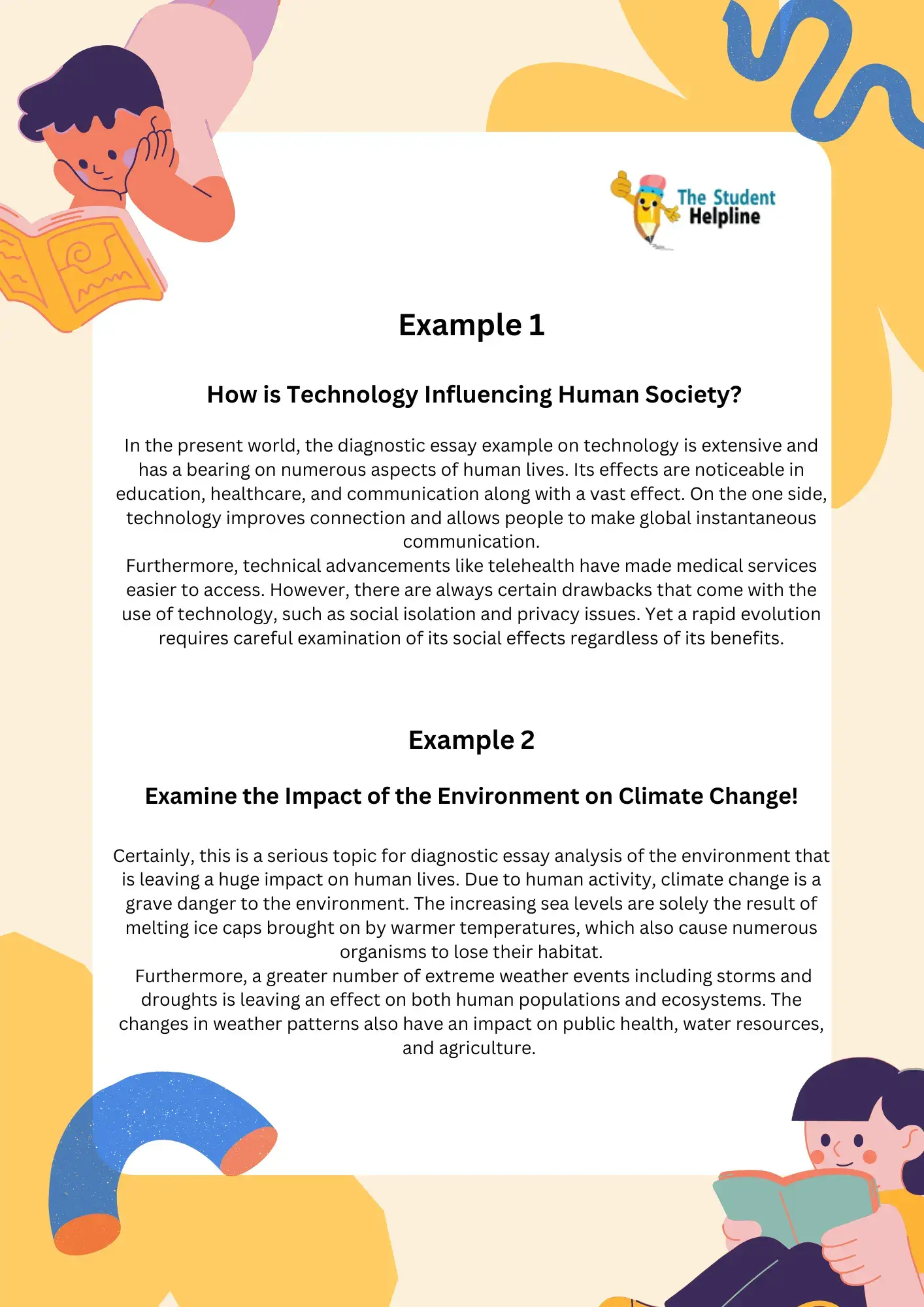 Some Diagnostic Essay Examples For Students